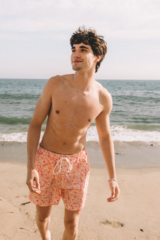 Men’s Malibu Hibiscus Swim Shorts
