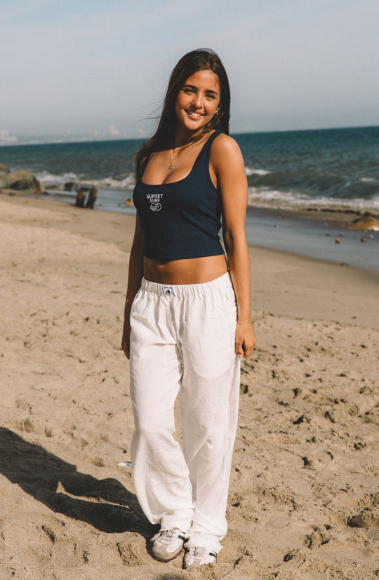 Coastline Linen Pant – White