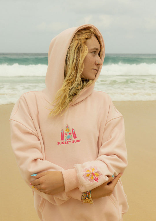 Sunset Hawaii Hibiscus Hoodie