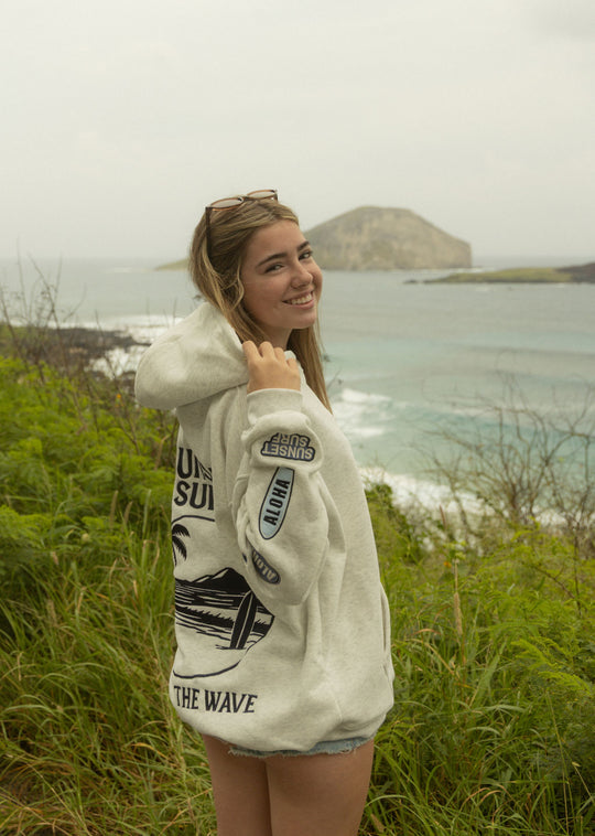 Catch The Wave Patchwork Hoodie