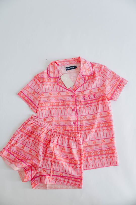 Sunset Surf Premium Sleep Short Set