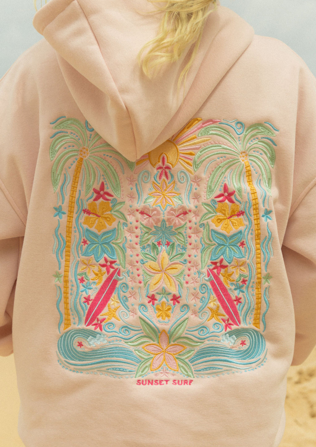 Sunset Hawaii Hibiscus Hoodie