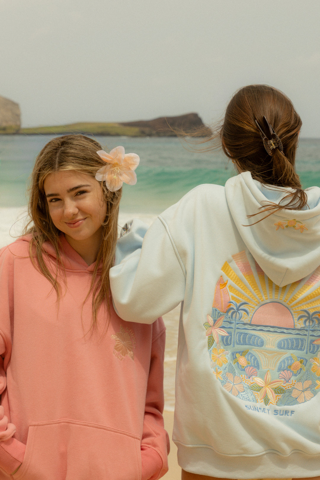 Hibiscus Wave Hoodie