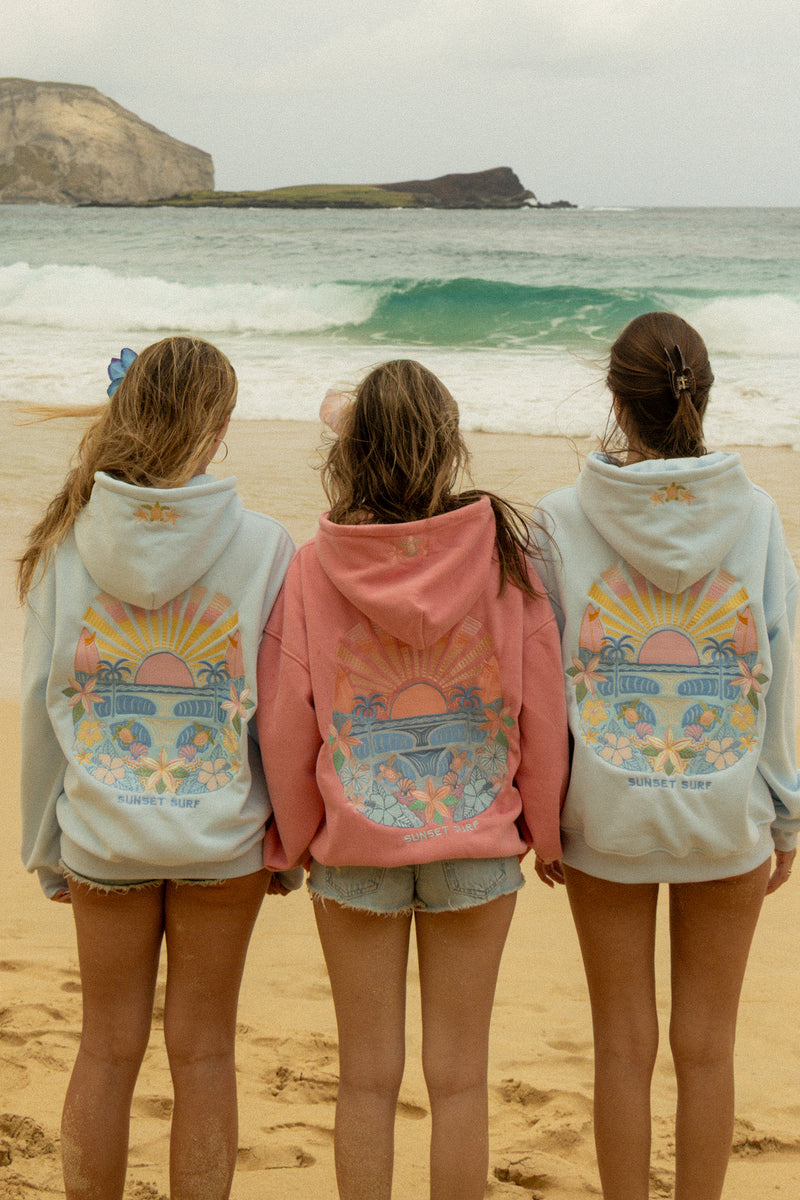 Hibiscus Wave Hoodie