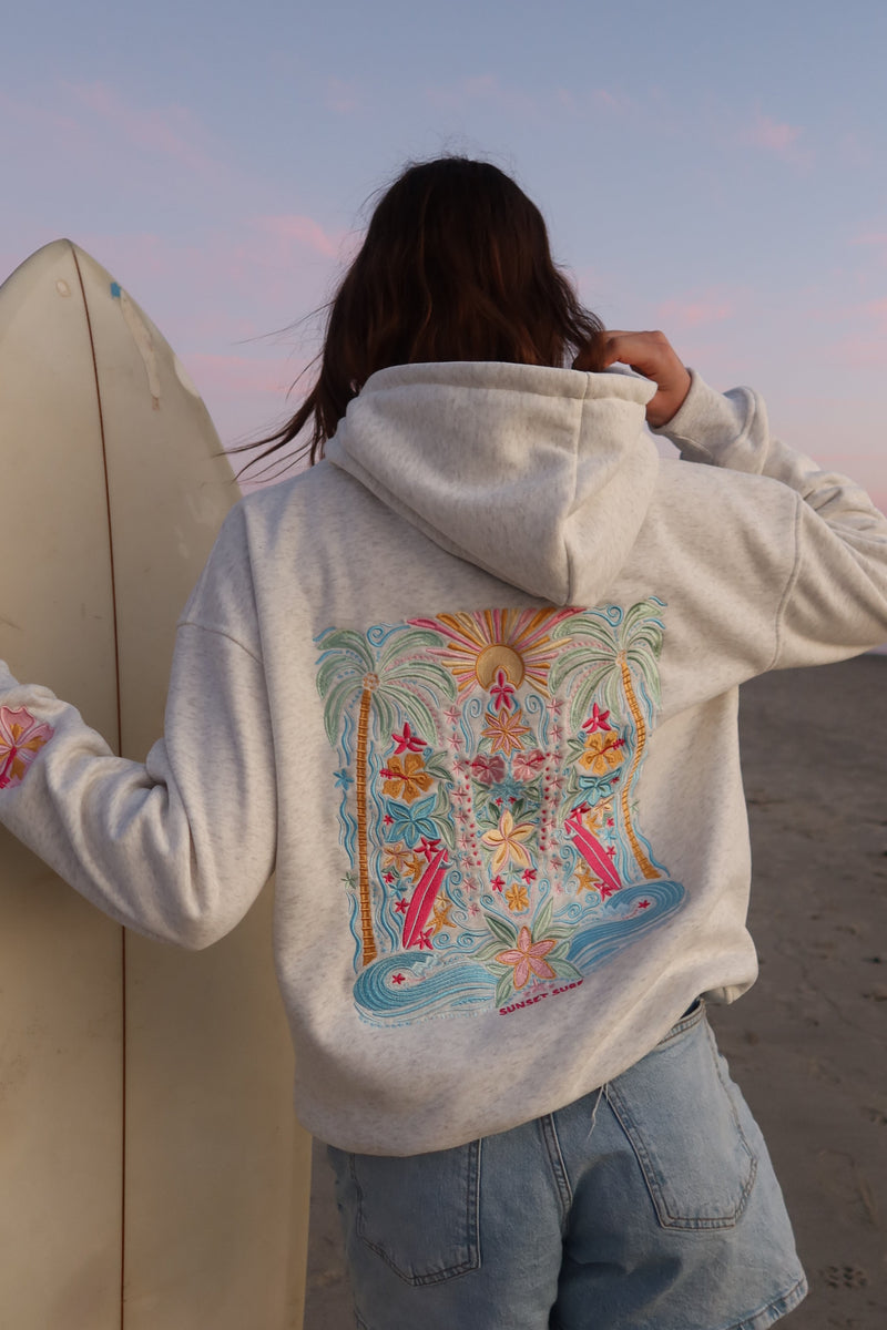 Sunset Hawaii Hibiscus Hoodie