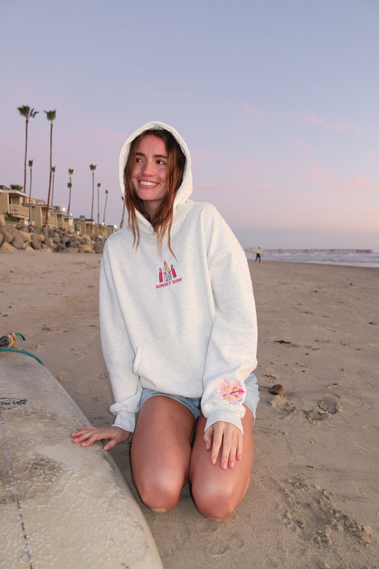 Sunset Hawaii Hibiscus Hoodie