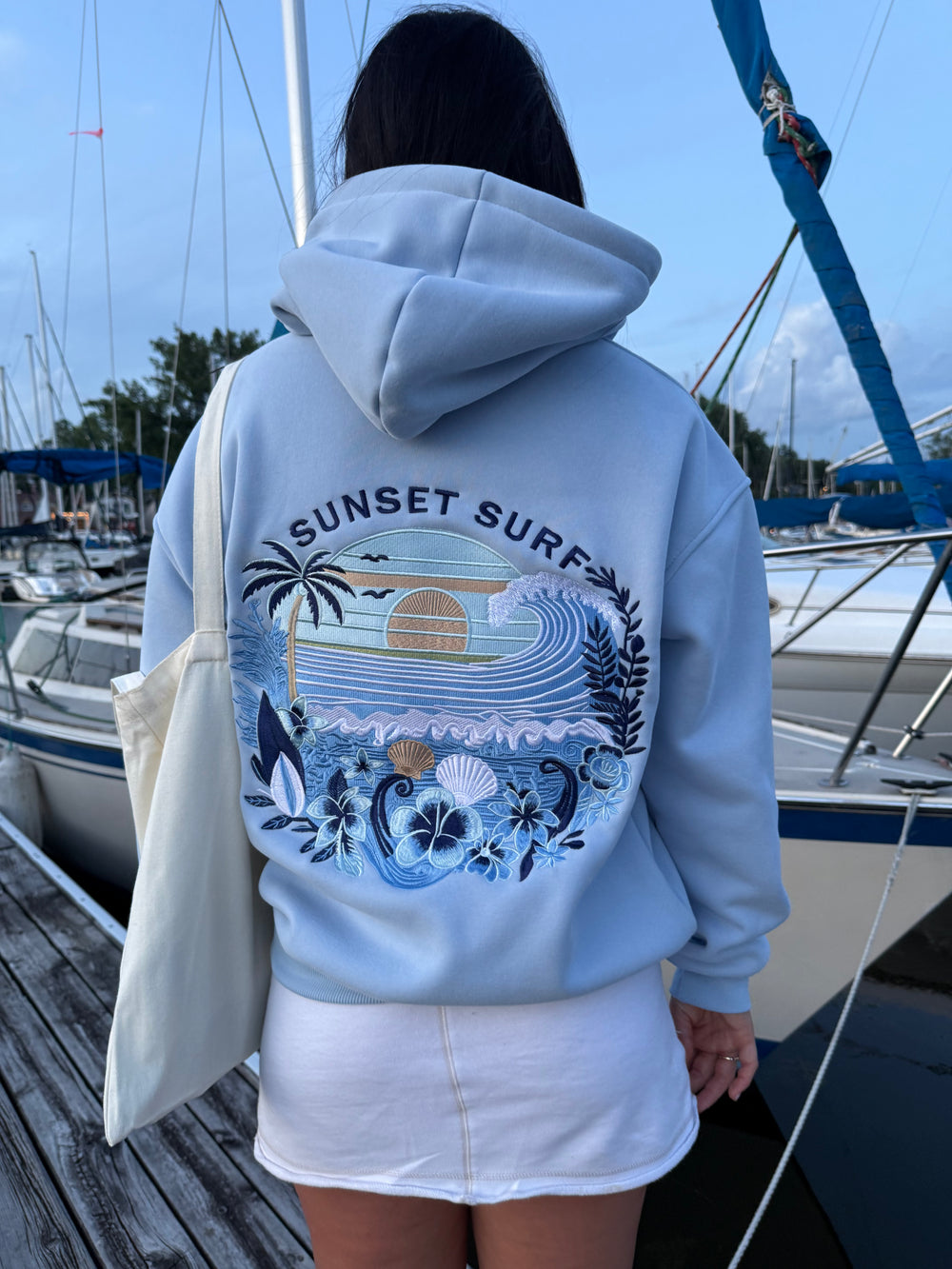 Blue Hibiscus Hoodie