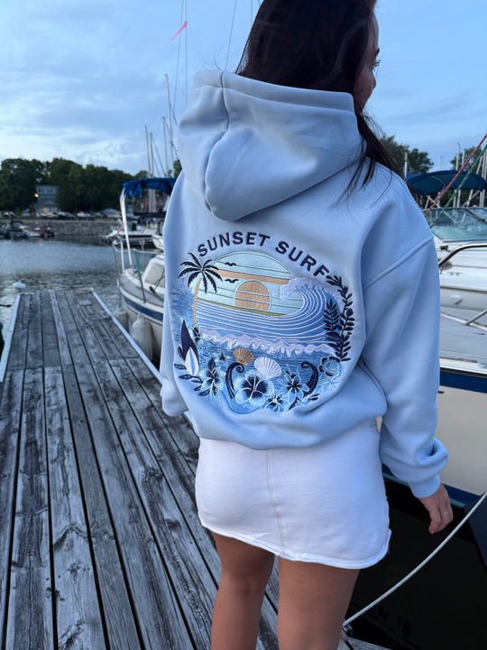 Blue Hibiscus Hoodie