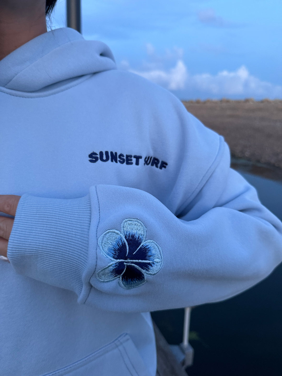 Blue Hibiscus Hoodie