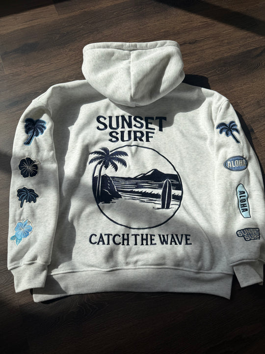 Catch The Wave Patchwork Hoodie