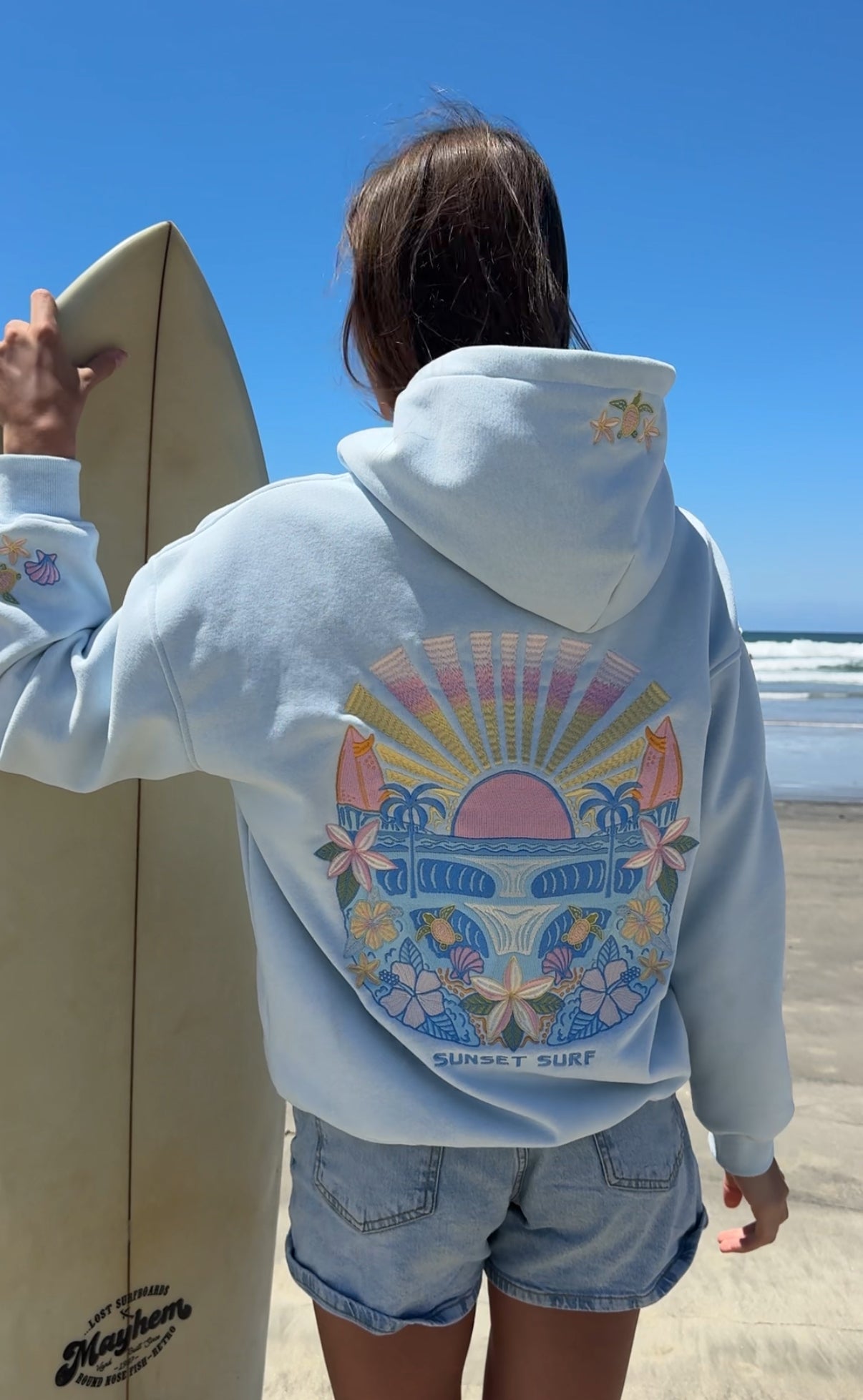 Hibiscus Wave Hoodie – SUNSET SURF APPAREL