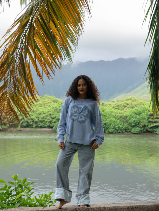 Hibiscus Knit Sweater