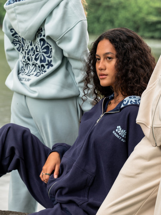Palm Tropics Zip Up Sweatshirt