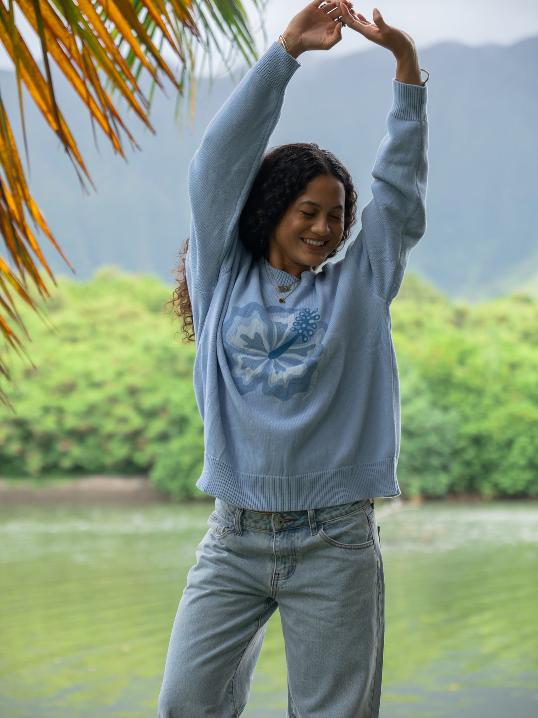 Hibiscus Knit Sweater