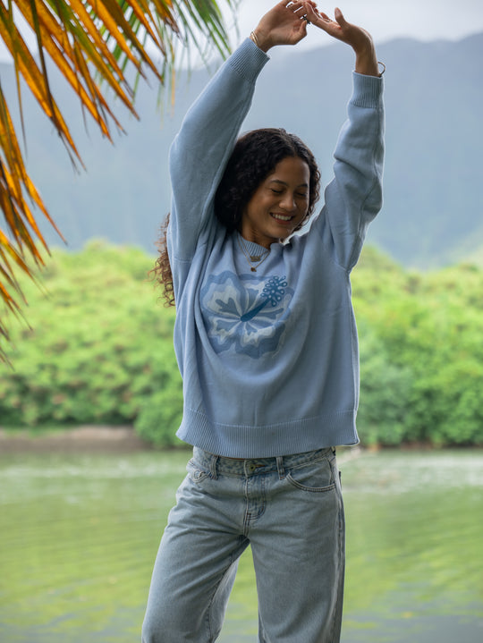 Hibiscus Knit Sweater