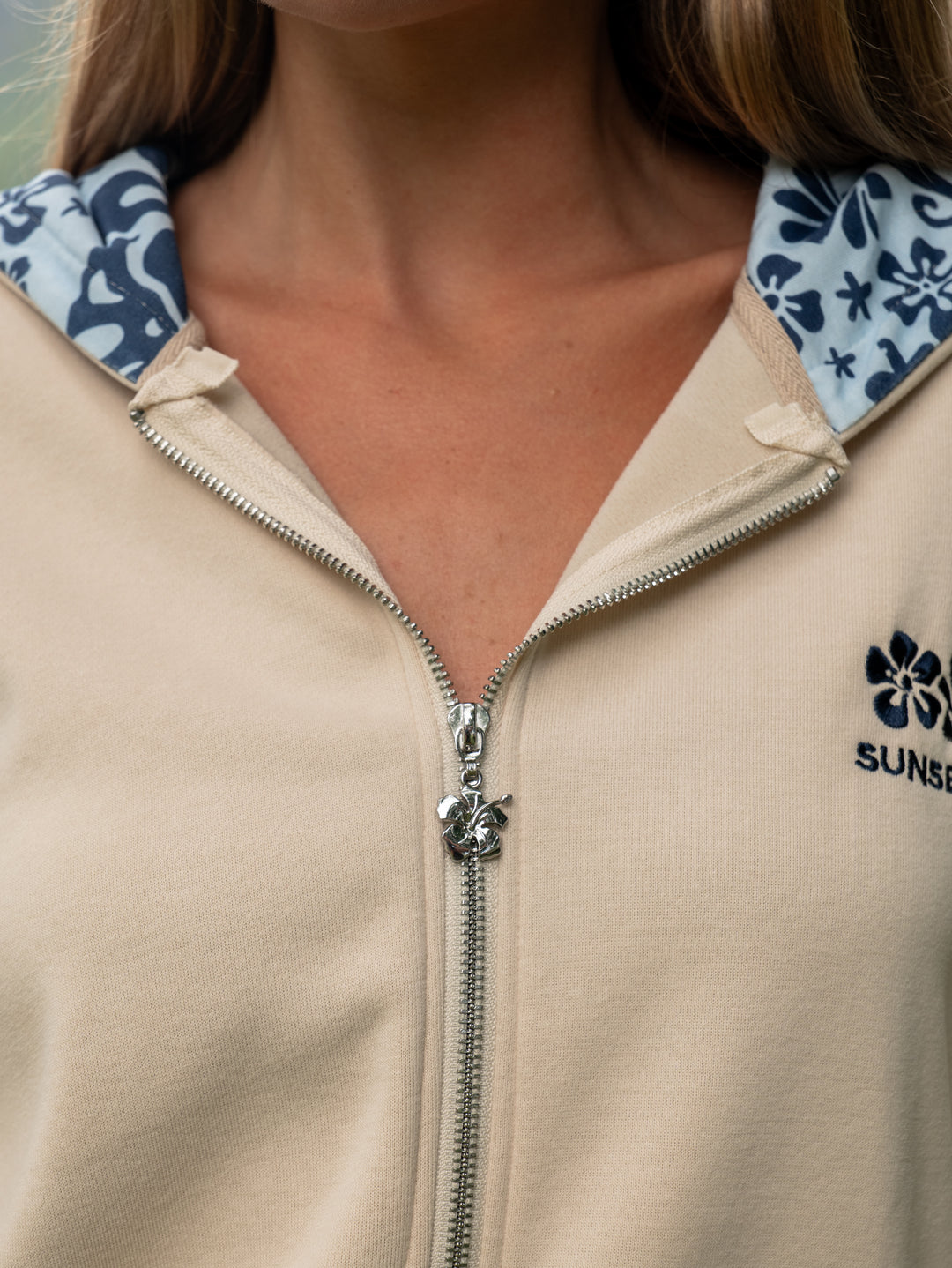 Palm Tropics Zip Up Sweatshirt