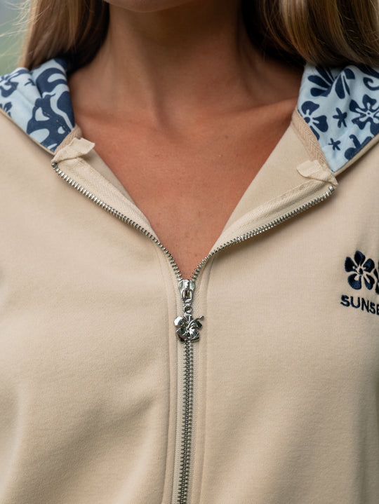 Palm Tropics Zip Up Sweatshirt