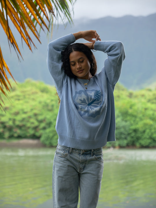 Hibiscus Knit Sweater