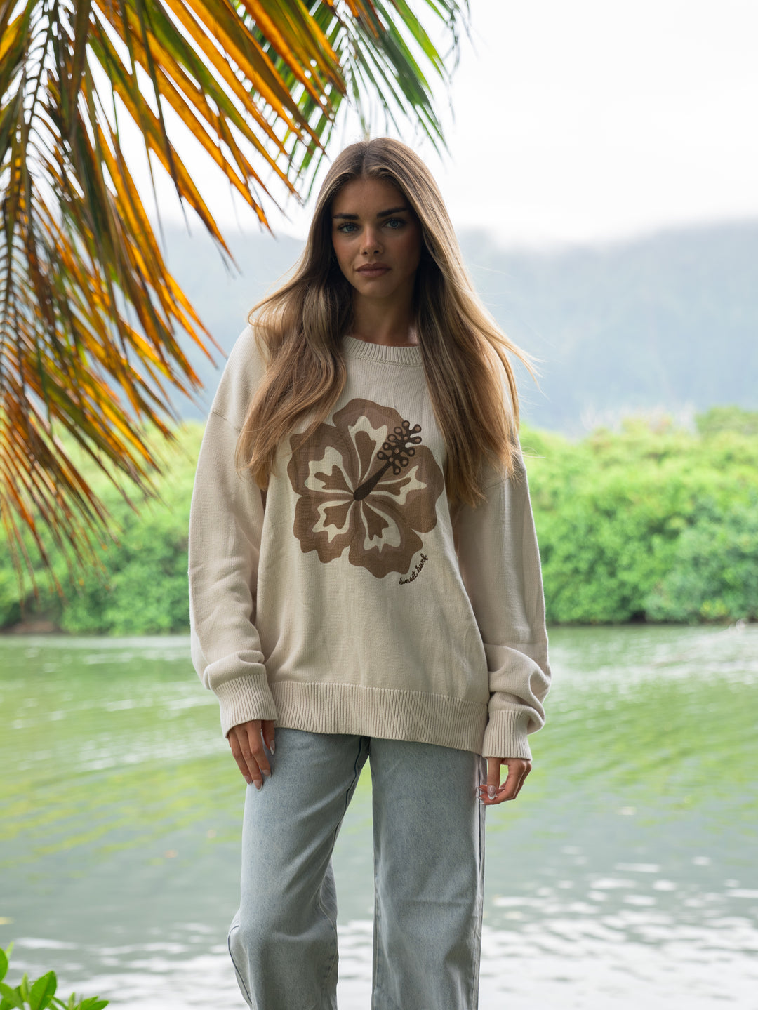 Hibiscus Knit Sweater
