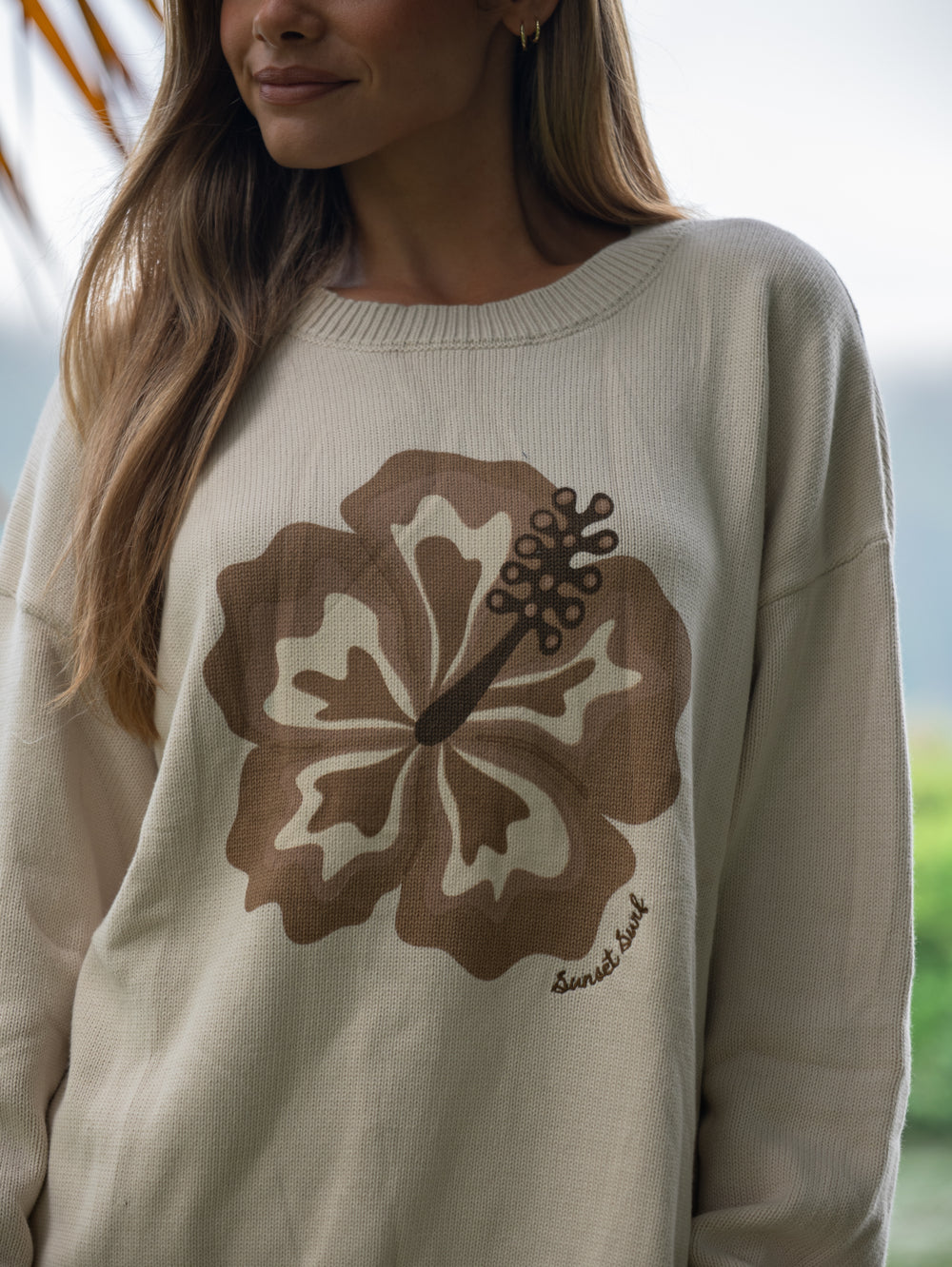 Hibiscus Knit Sweater