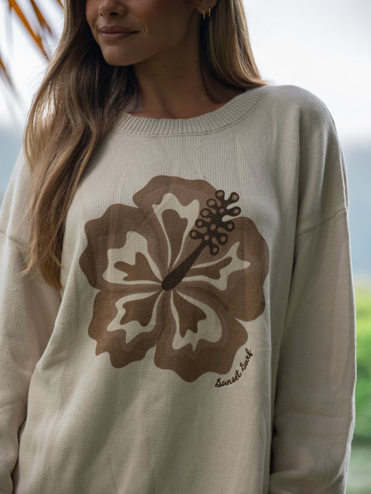 Hibiscus Knit Sweater