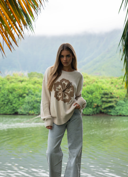 Hibiscus Knit Sweater