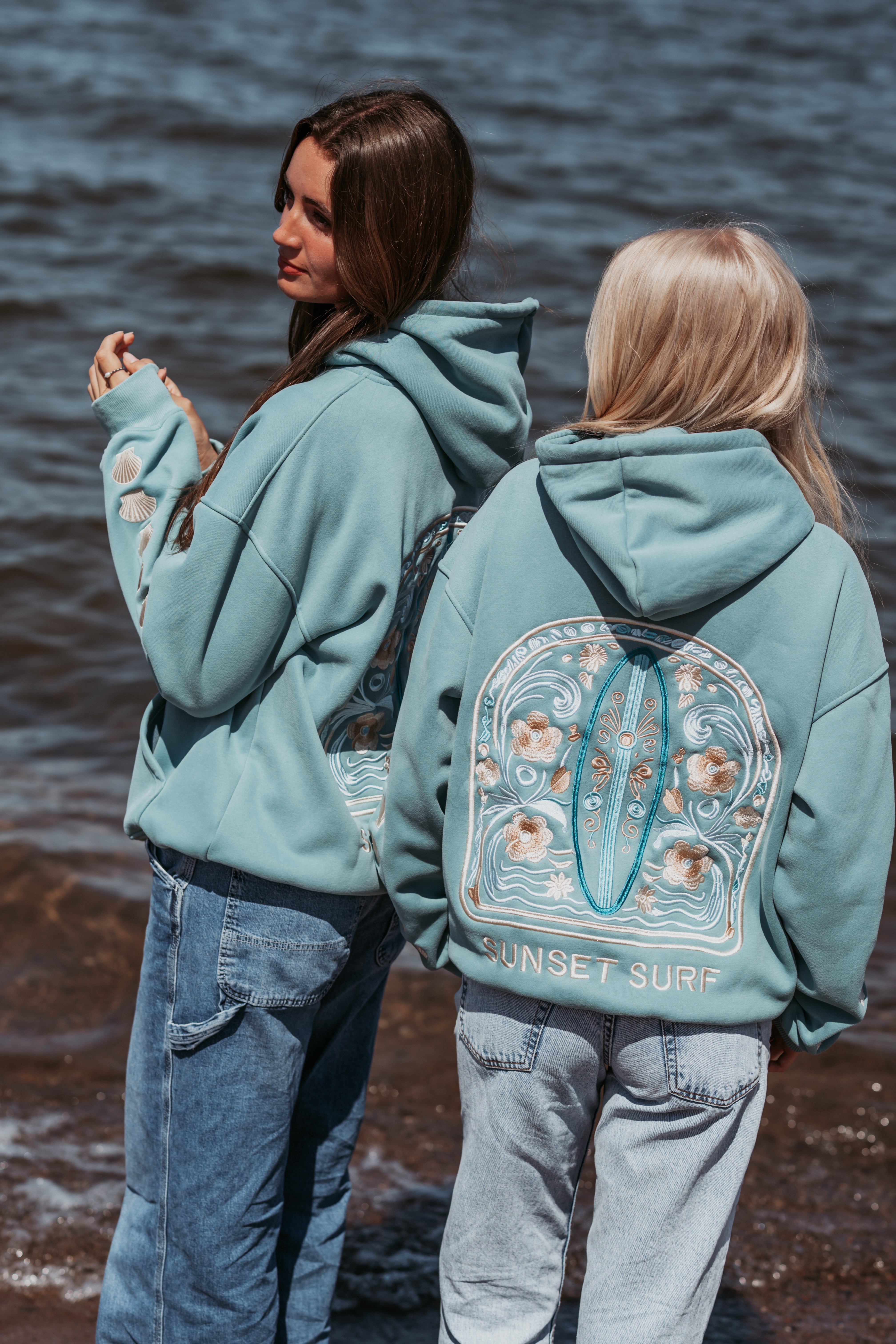 Coastal Bloom Hoodie – SUNSET SURF APPAREL