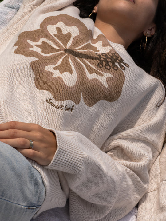 Hibiscus Knit Sweater