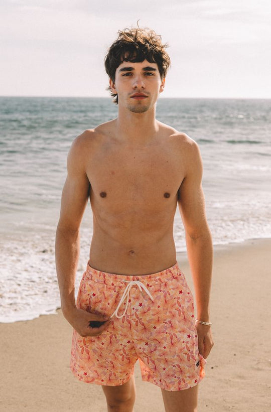 Men’s Malibu Hibiscus Swim Shorts