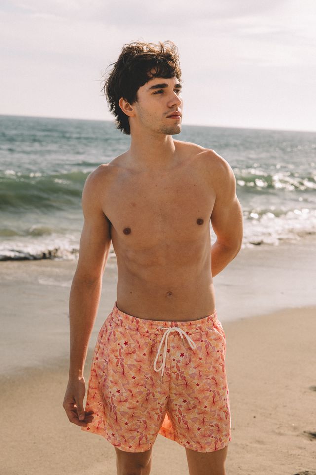 Men’s Malibu Hibiscus Swim Shorts
