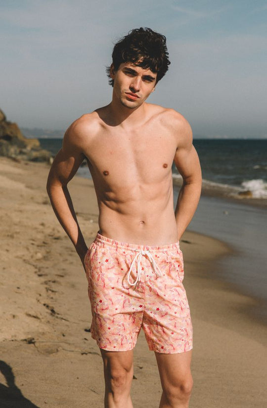 Men’s Malibu Hibiscus Swim Shorts
