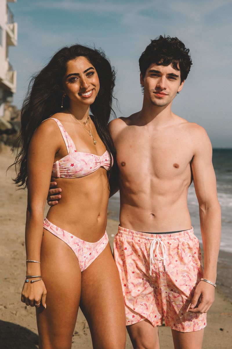 Men’s Malibu Hibiscus Swim Shorts