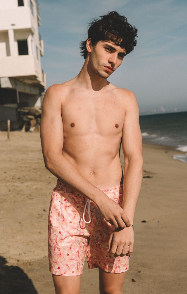 Men’s Malibu Hibiscus Swim Shorts